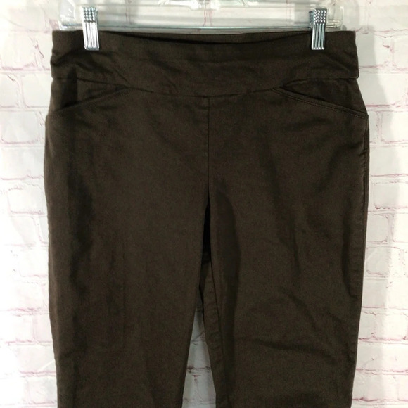 Croft & Barrow Chocolate Brown The Effortless Stretch Pant - Size 6 - Picture 2 of 9